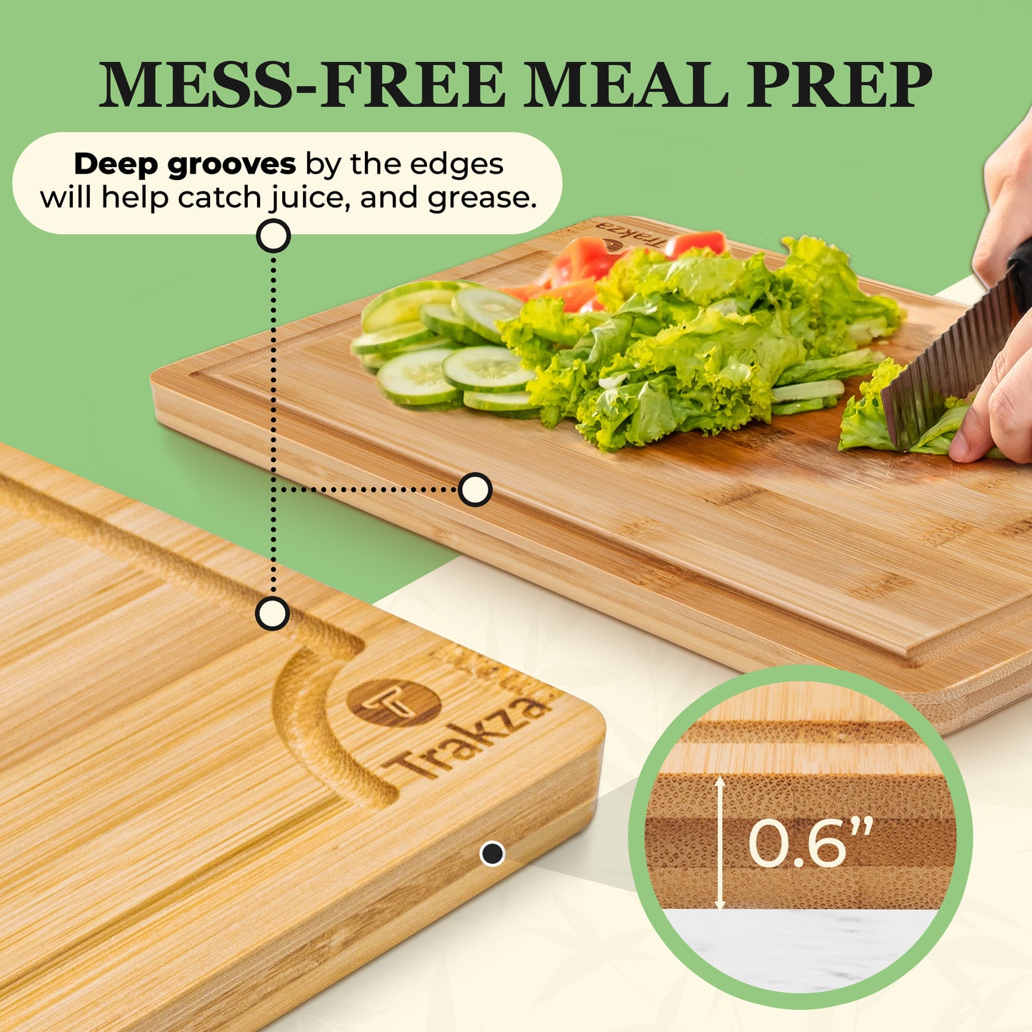 Dash of That™ Bamboo Cutting Boards - Natural, 2 pk - Fry's Food